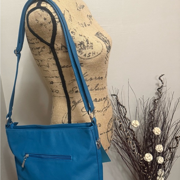 Grace Adele Blue Shoulder Bag - Picture 2 of 5